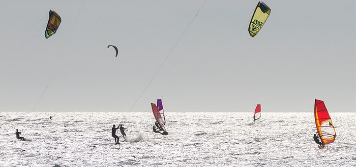 Water sports on the Tarifa coast