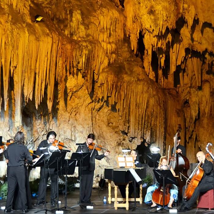 Nerja Guide. Nerja Caves host the International Festival of Music and Dance