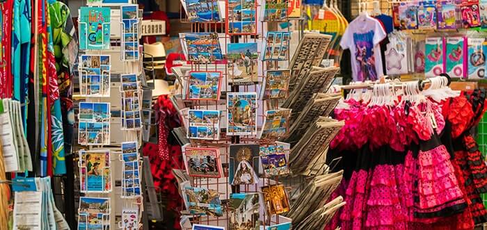 Souvenir shops in the famous Calle San Miguel, Torremolinos