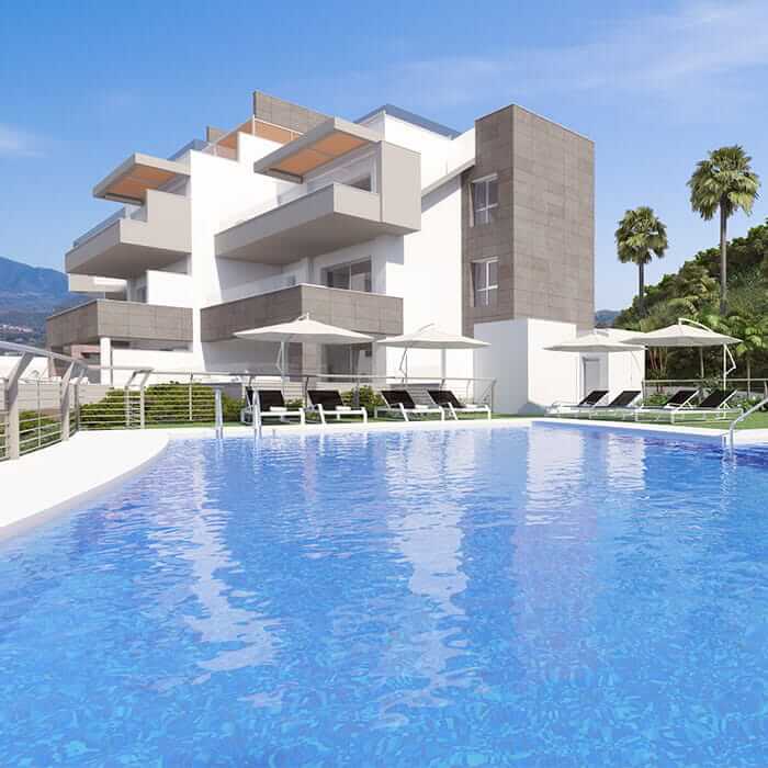 Excellent frontline golf development in Mijas Costa. With swimming pools for residents to enjoy