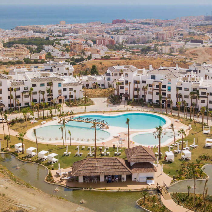 Key-ready apartments for sale in Estepona North. Huge range of communal facilities & services
