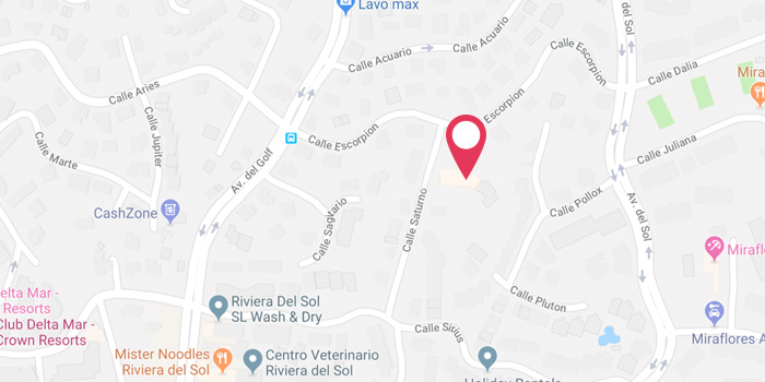 Ubicación del Piso Piloto de La Perla de Riviera del Sol, Mijas Costa