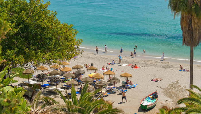 One of the Malaga area beaches