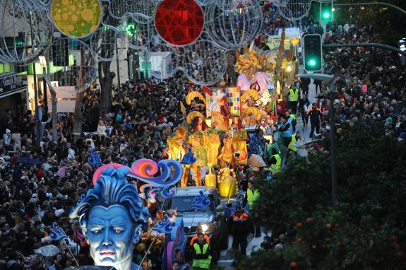 3 kings parade in malaga 