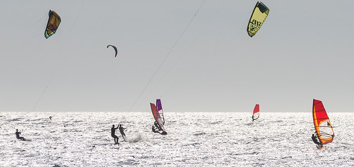 Water sports on the Tarifa coast