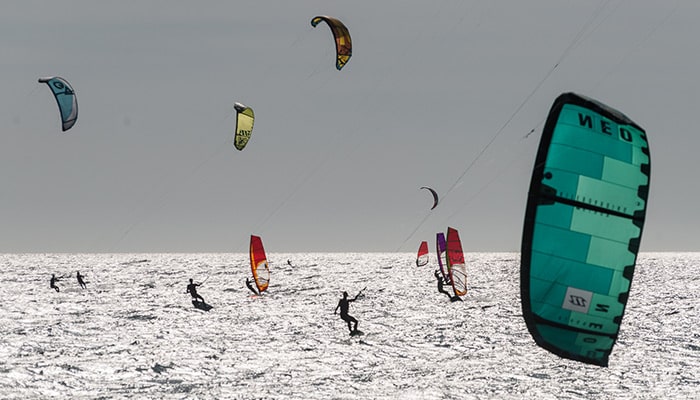 Kite surfing on the Costa del Sol