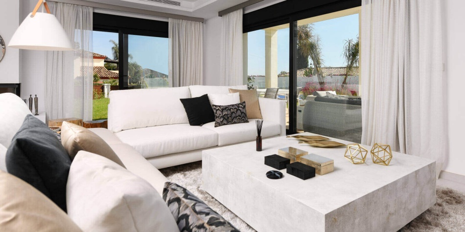 Living Room. Oasis de Guadalmina Baja. Luxury villas in Marbella. House 8