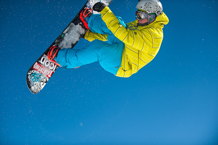 Snowboarding Sierra Nevada, Spain