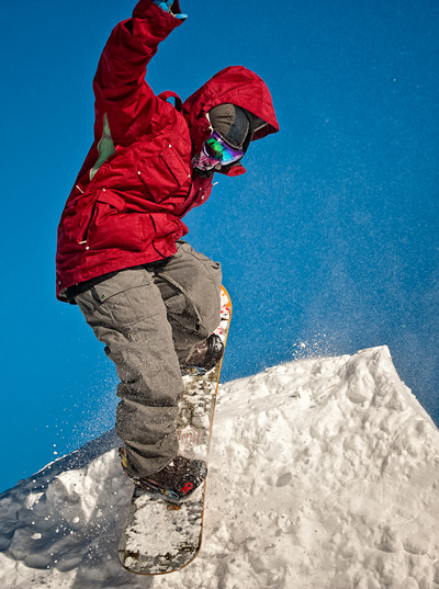 Snowboarding Sierra Nevada, Spain