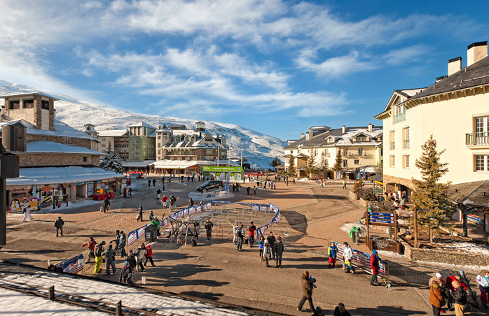 Snowboarding Sierra Nevada, Spain