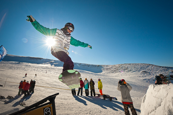 Snowboarding Sierra Nevada, Spain