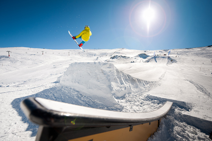 Snowboarding Sierra Nevada, Spain