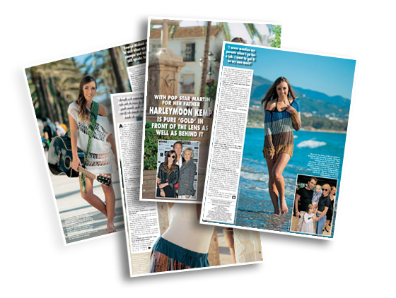 Marbella celebrity fashion spread 