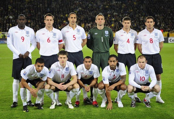 England Squad Football Team Euro 2012