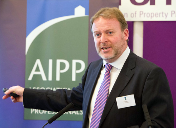 AIPP chairman Peter Robinson at the AGM in London