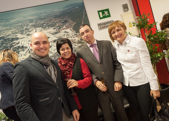 VIVA sales manager Marcos Loriente; Carmen Rangel, VIVA administration; Antonio Manzanares of Manzanares International Lawyers; and Toñi Montes, VIVA administration manager 