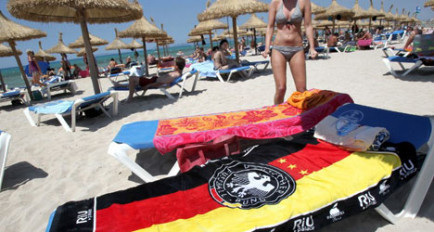 Towels at the ready: German tourists are expected to flock to Spain this year.