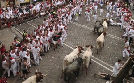 This year's bull run in Pamplona has garnered as much global media attention as it always does.