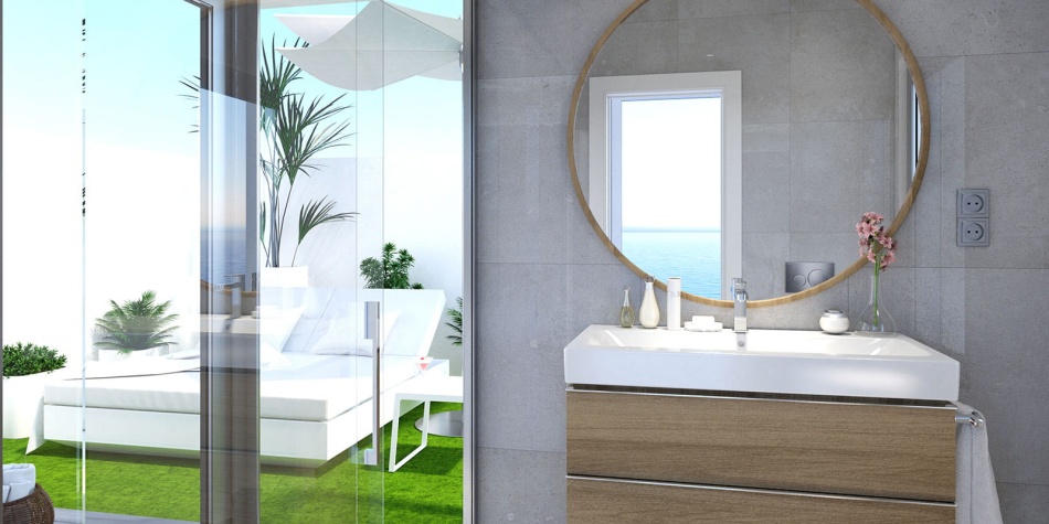 State of the art new build apartments in Mijas Costa. Solarium