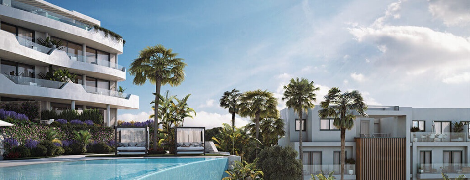 Contemporary Eco-Friendly Development in Fuengirola. Community pool.