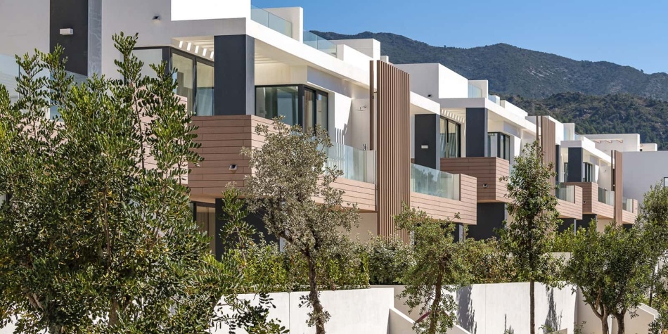 View of the buildings in Le Blanc Sierra Blanca