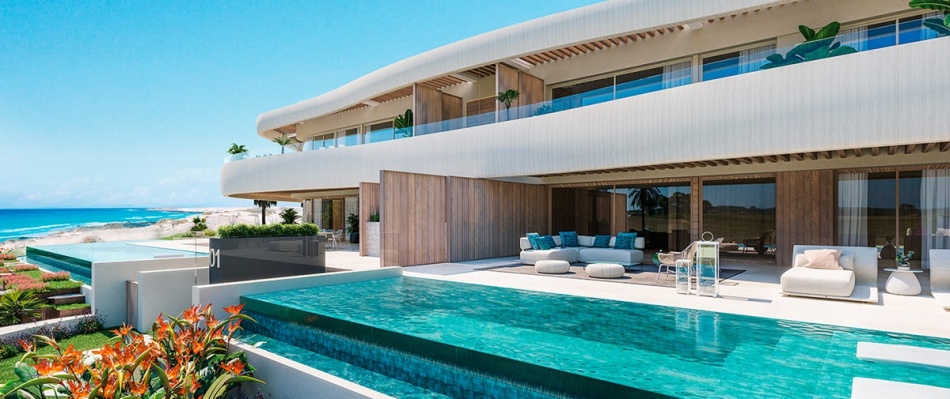 Private swimming pool in one of Dunique's villas