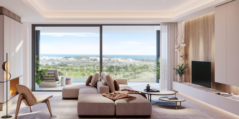 Living room overlooking the golf course, Cerrado Hills